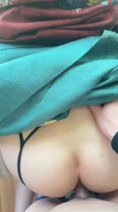 后入内射汉服绣花鞋少妇