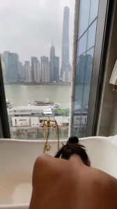 一边看景色一边后入的惬意